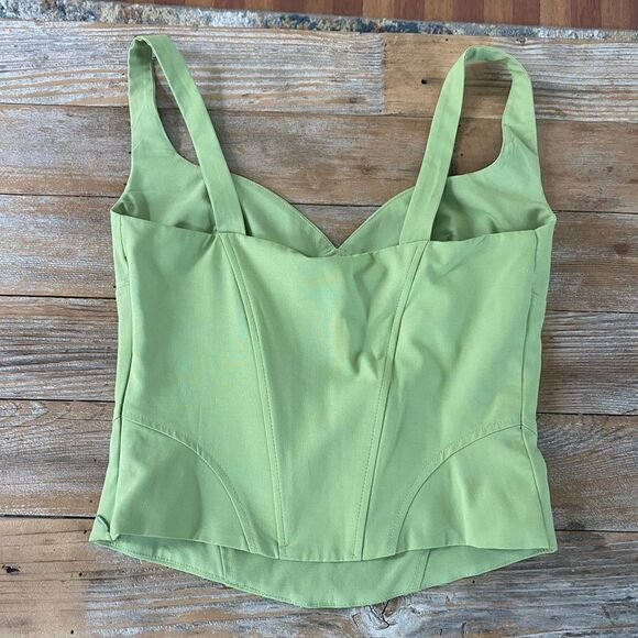 Zara Bustier Top Key Lime Green - Picture 4 of 7